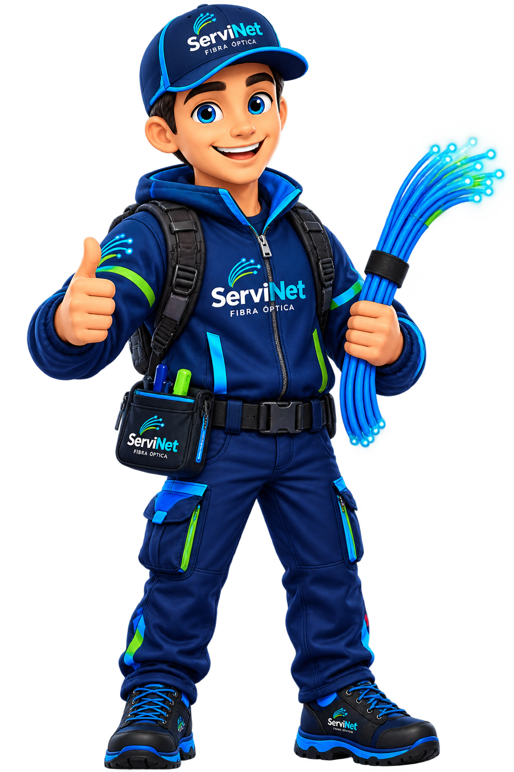 Mascota ServiNet Fibra Óptica